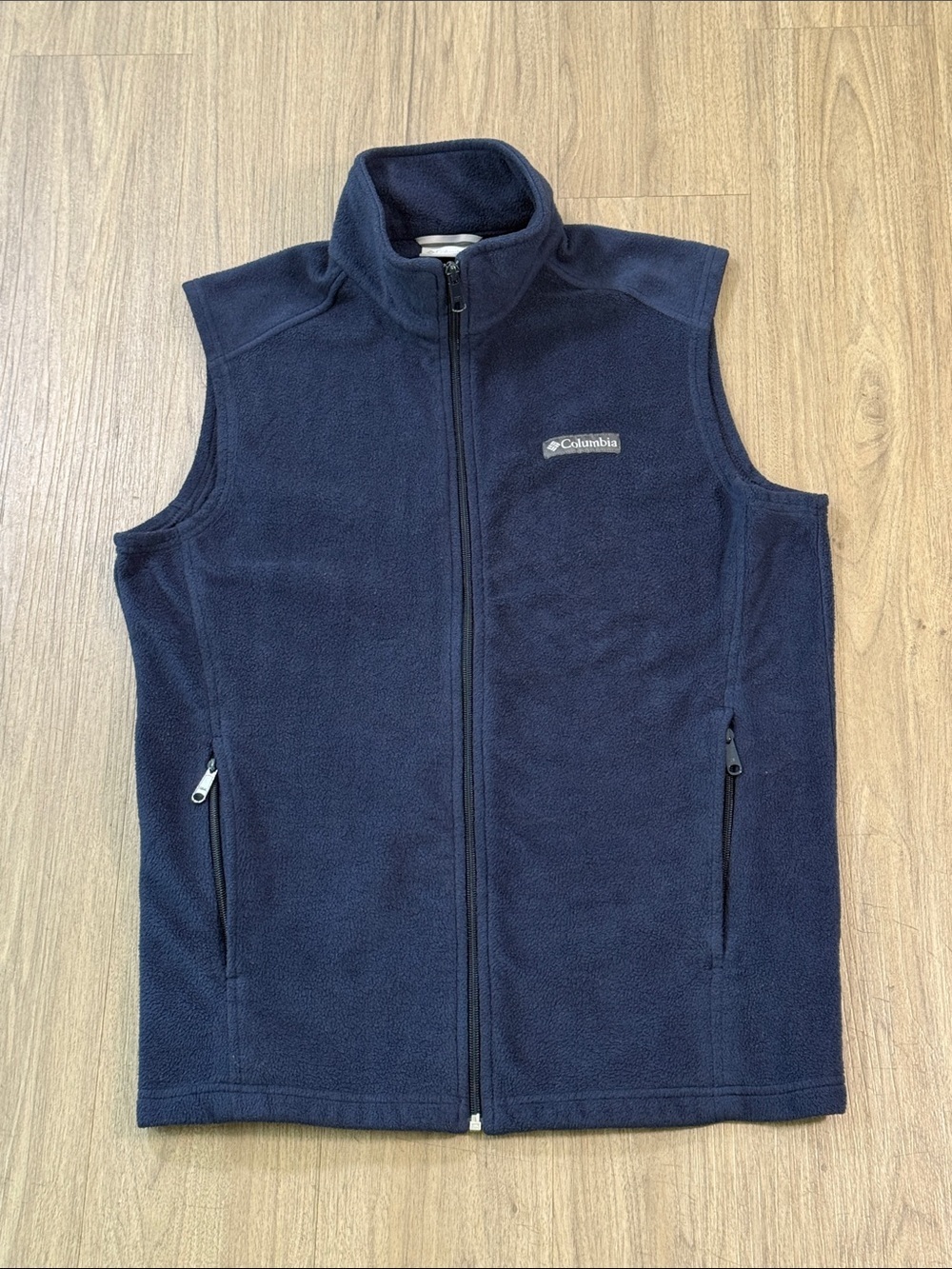 Columbia Men’s Navy Blue Full-Zip Fleece Vest